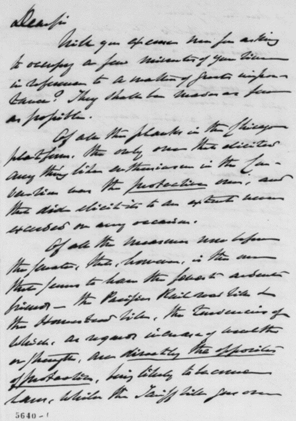 Carey Letter Page 1