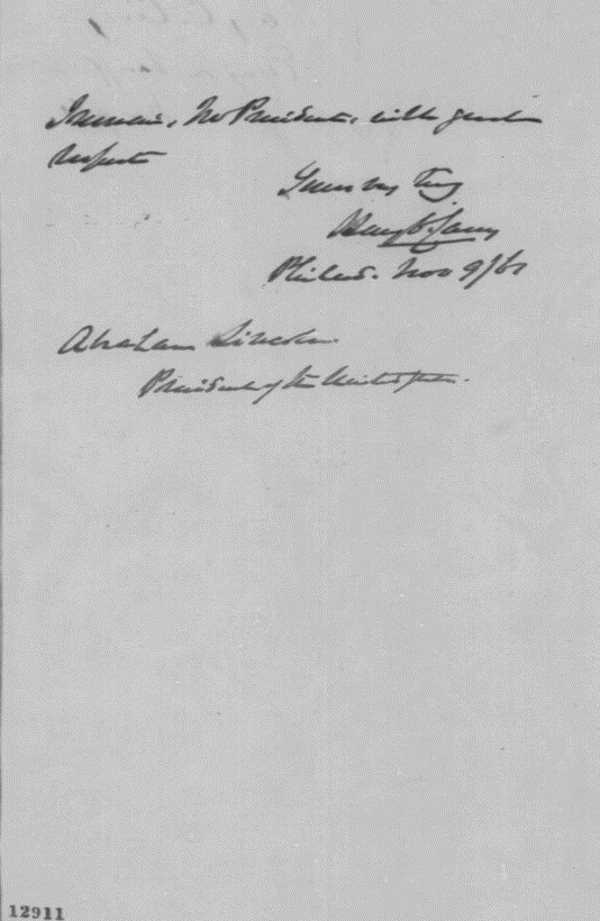 Carey Letter, November 9, 1861, Page 3