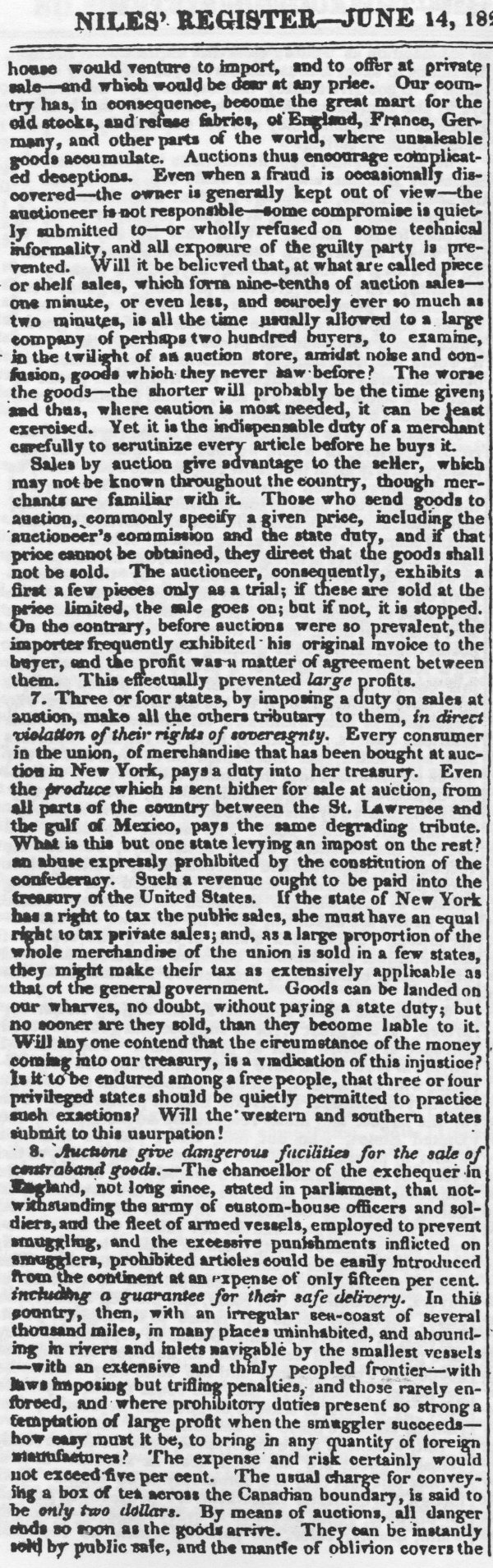 Reasons Why the Auction System Ought to Be Abolished